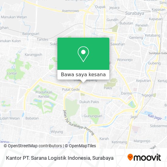 Peta Kantor PT. Sarana Logistik Indonesia