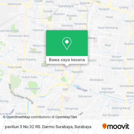 Peta paviliun 3 No.32 RS. Darmo Surabaya
