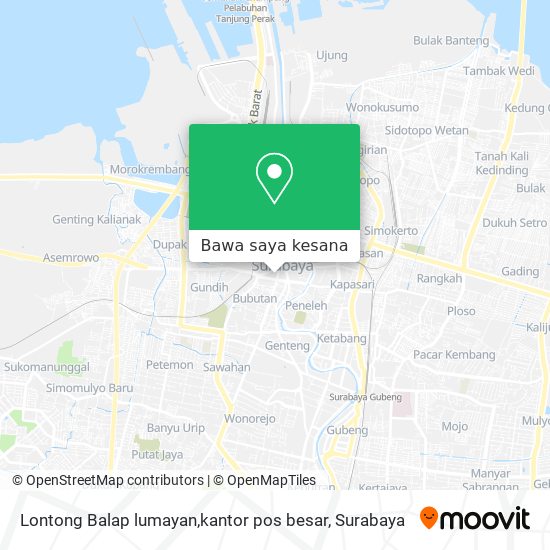 Peta Lontong Balap lumayan,kantor pos besar