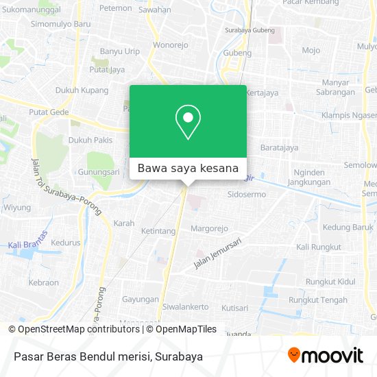 Peta Pasar Beras Bendul merisi
