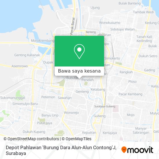Peta Depot Pahlawan 'Burung Dara Alun-Alun Contong'J
