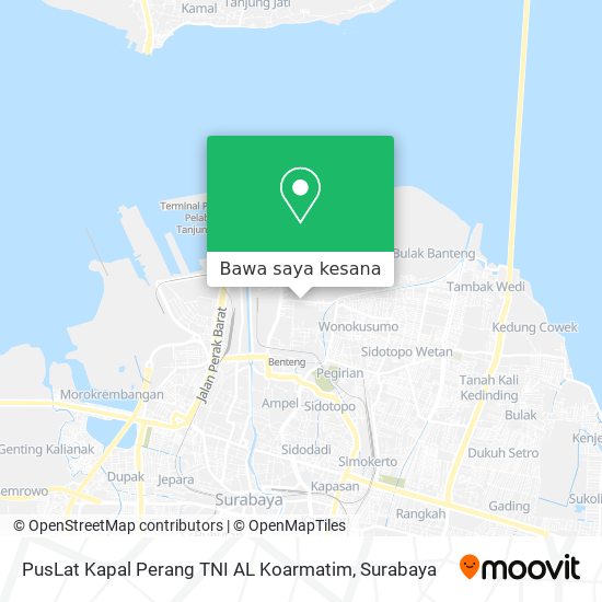 Peta PusLat Kapal Perang TNI AL Koarmatim