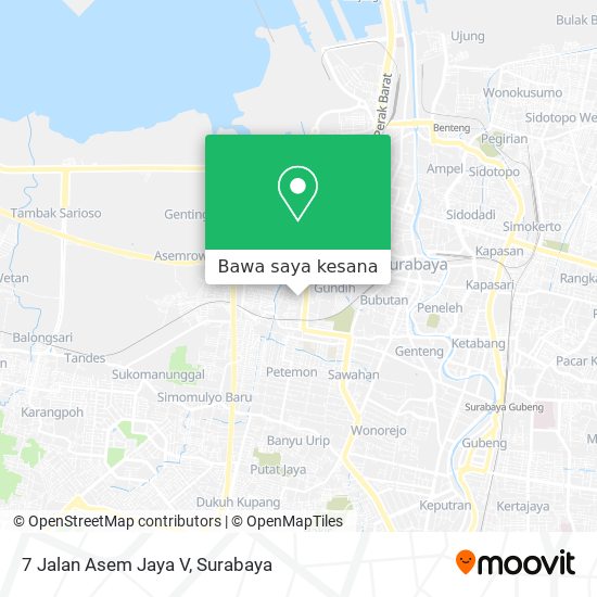 Peta 7 Jalan Asem Jaya V