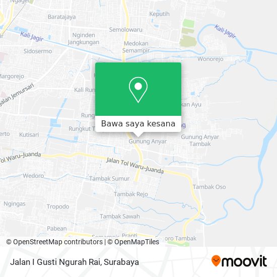 Peta Jalan I Gusti Ngurah Rai