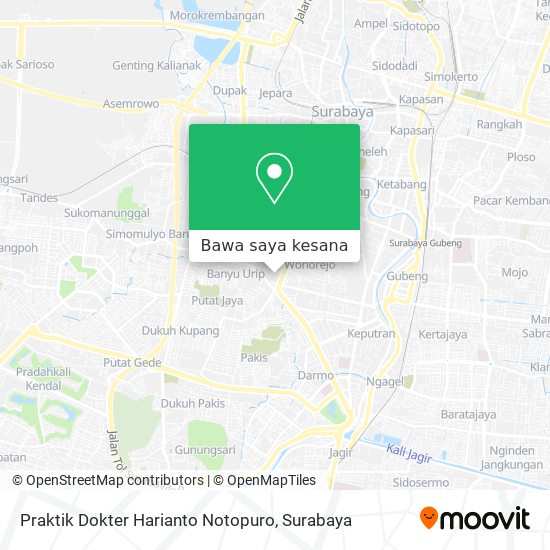 Peta Praktik Dokter Harianto Notopuro