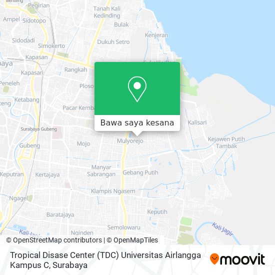 Peta Tropical Disase Center (TDC) Universitas Airlangga Kampus C