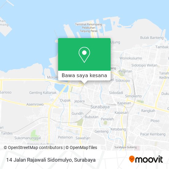 Peta 14 Jalan Rajawali Sidomulyo