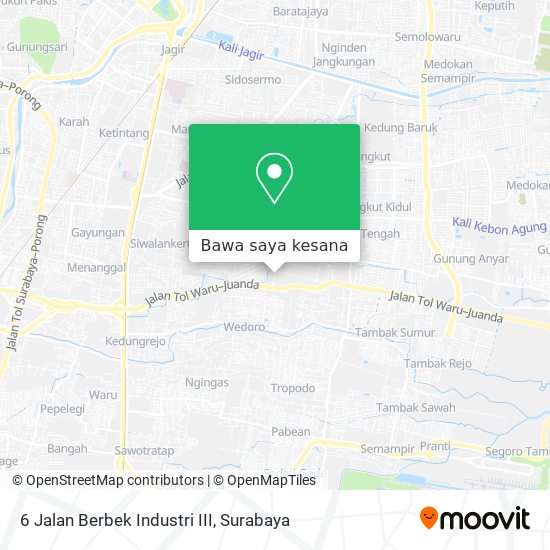 Peta 6 Jalan Berbek Industri III