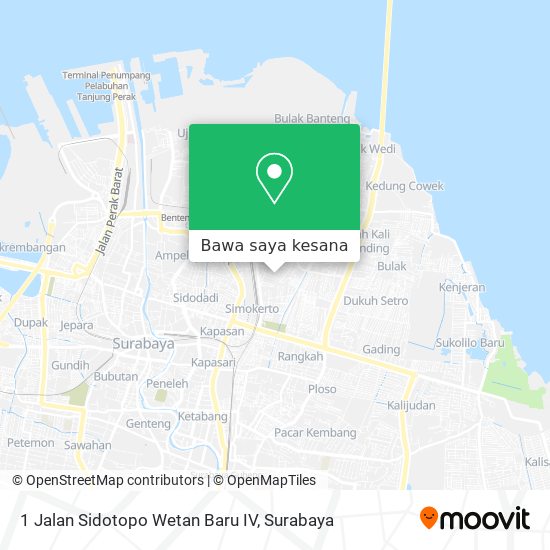 Peta 1 Jalan Sidotopo Wetan Baru IV