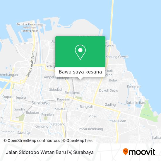 Peta Jalan Sidotopo Wetan Baru IV