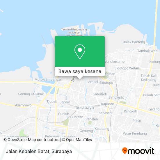 Peta Jalan Kebalen Barat