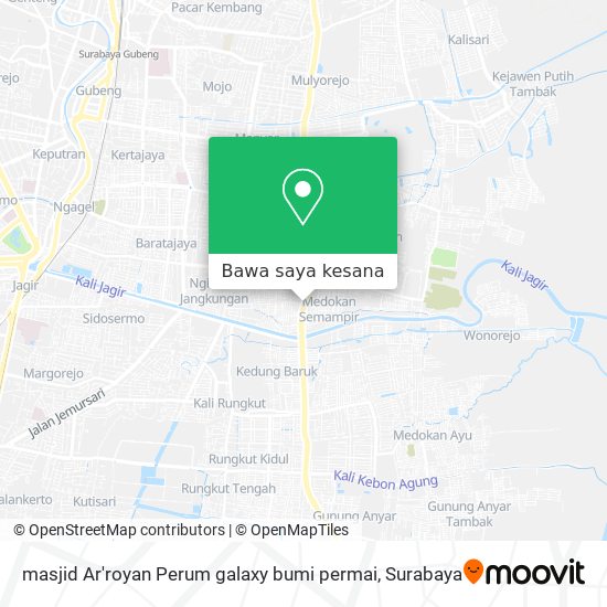 Peta masjid Ar'royan Perum galaxy bumi permai