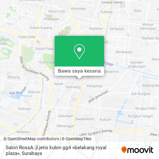 Peta Salon RossA. jl.jetis kulon gg4 »belakang royal plaza«