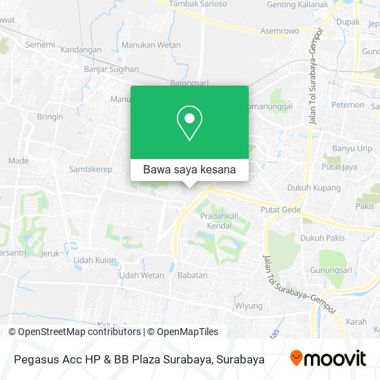 Peta Pegasus Acc HP & BB Plaza Surabaya