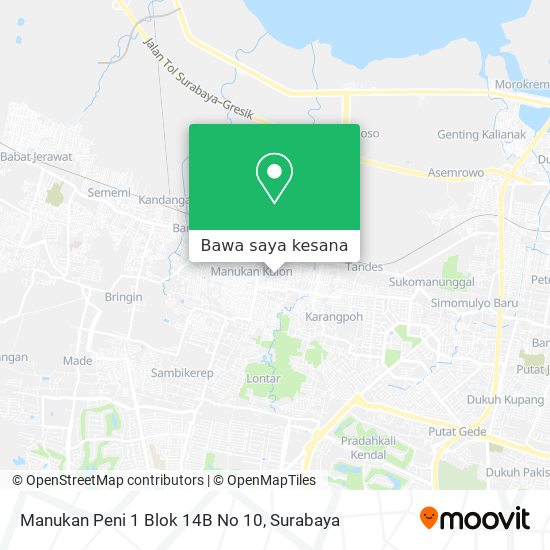 Peta Manukan Peni 1  Blok 14B No 10