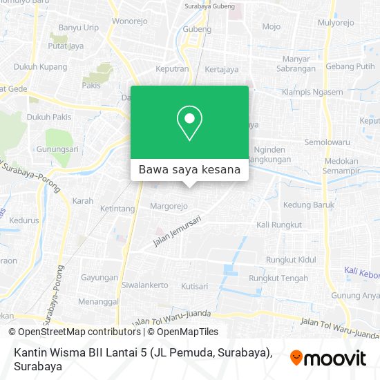 Peta Kantin Wisma BII Lantai 5 (JL Pemuda, Surabaya)