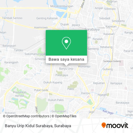 Peta Banyu Urip Kidul Surabaya