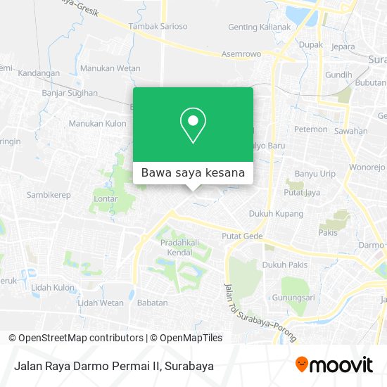 Peta Jalan Raya Darmo Permai II