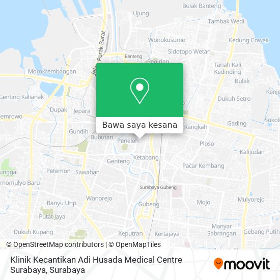 Peta Klinik Kecantikan Adi Husada Medical Centre Surabaya