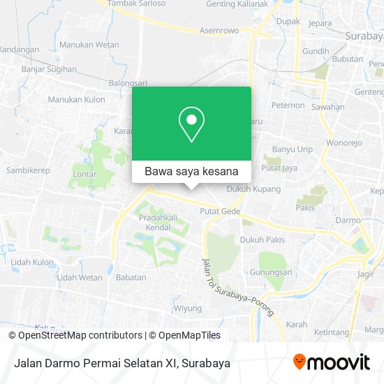 Peta Jalan Darmo Permai Selatan XI