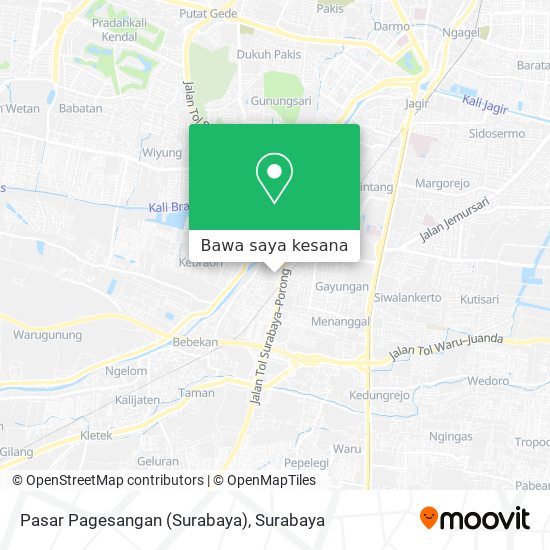 Peta Pasar Pagesangan (Surabaya)