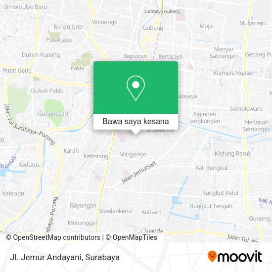 Peta Jl. Jemur Andayani