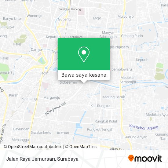 Peta Jalan Raya Jemursari