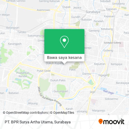 Peta PT. BPR Surya Artha Utama