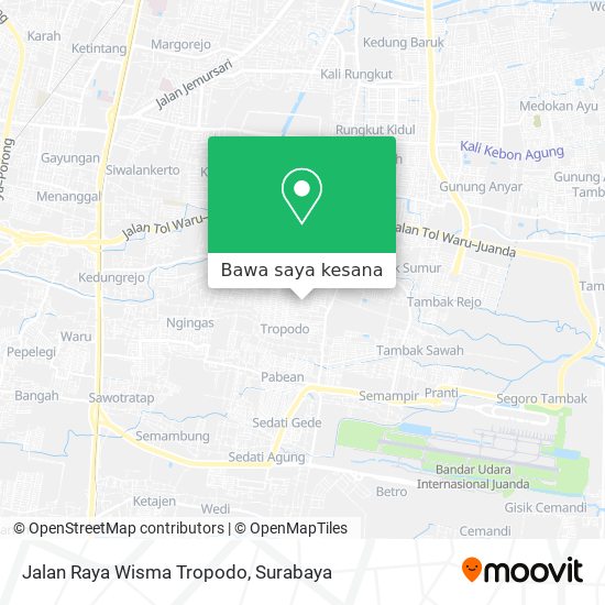 Peta Jalan Raya Wisma Tropodo