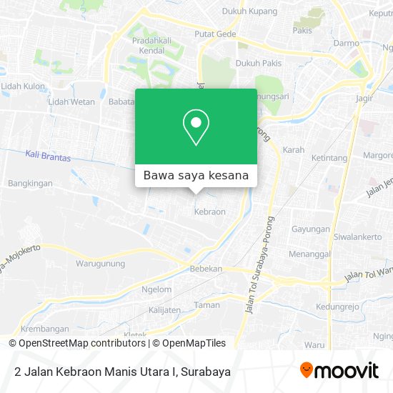 Peta 2 Jalan Kebraon Manis Utara I