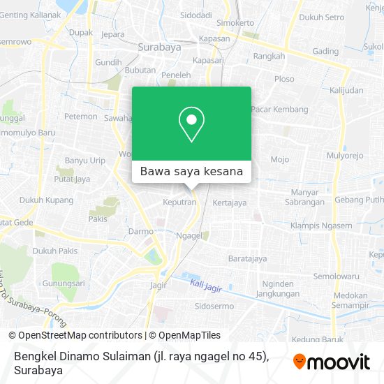 Peta Bengkel Dinamo Sulaiman (jl. raya ngagel no 45)