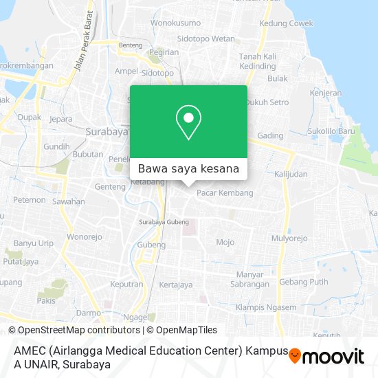 Peta AMEC (Airlangga Medical Education Center) Kampus A UNAIR