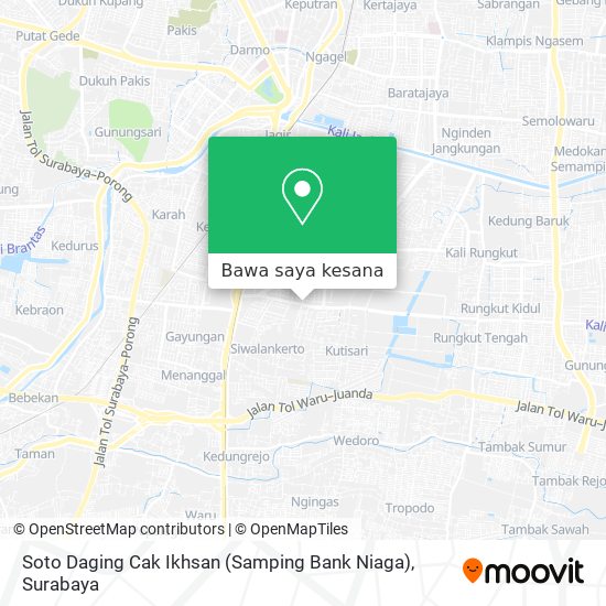 Peta Soto Daging Cak Ikhsan (Samping Bank Niaga)
