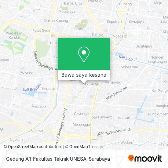 Peta Gedung A1 Fakultas Teknik UNESA