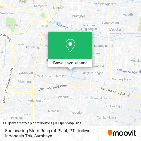 Peta Engineering Store Rungkut Plant, PT. Unilever Indonesia Tbk