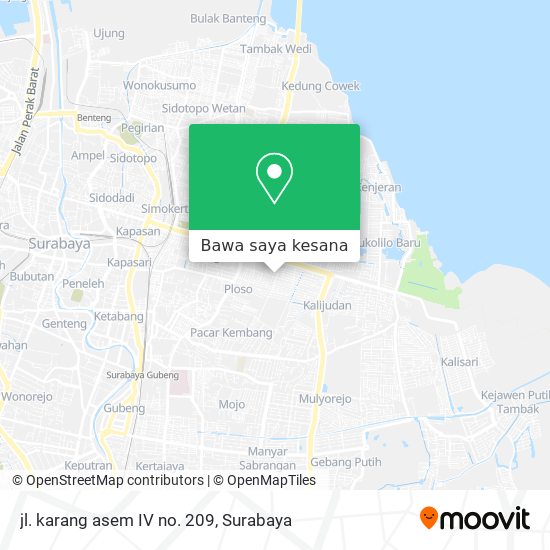 Peta jl. karang asem IV no. 209