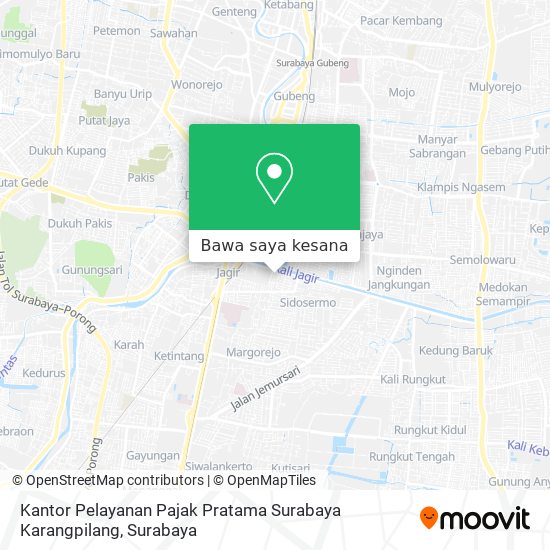 Peta Kantor Pelayanan Pajak Pratama Surabaya Karangpilang