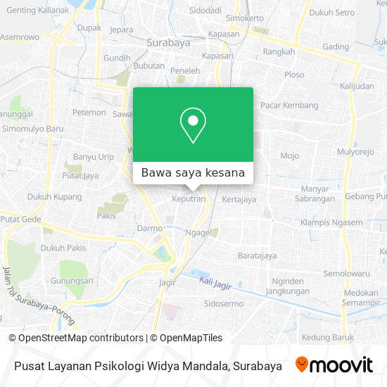 Peta Pusat Layanan Psikologi Widya Mandala