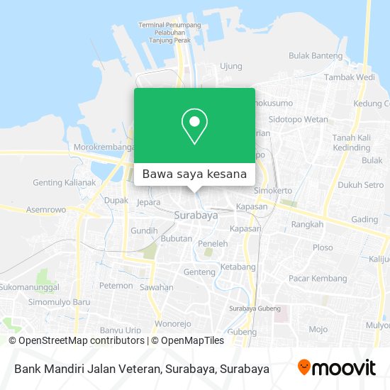 Peta Bank Mandiri Jalan Veteran, Surabaya