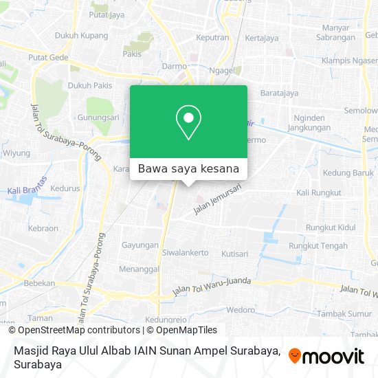 Peta Masjid Raya Ulul Albab IAIN Sunan Ampel Surabaya