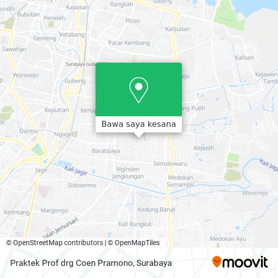 Peta Praktek Prof drg Coen Pramono