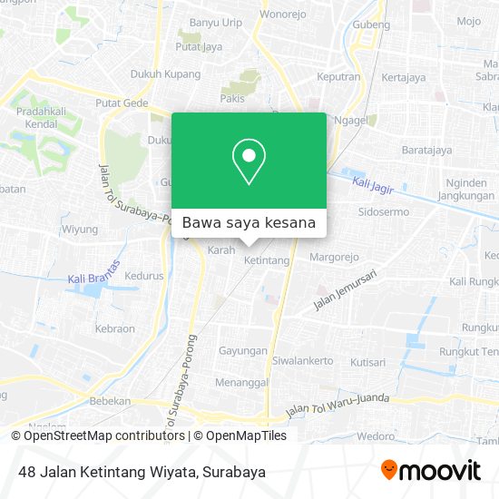 Peta 48 Jalan Ketintang Wiyata