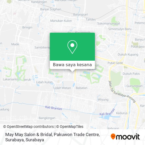 Peta May May Salon & Bridal, Pakuwon Trade Centre, Surabaya