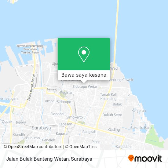 Peta Jalan Bulak Banteng Wetan