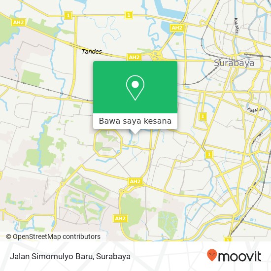 Peta Jalan Simomulyo Baru