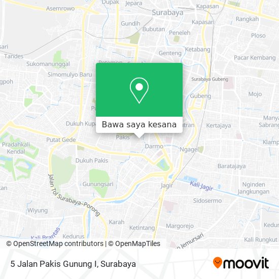 Peta 5 Jalan Pakis Gunung I