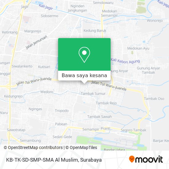 Peta KB-TK-SD-SMP-SMA Al Muslim