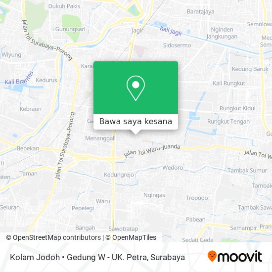 Peta Kolam Jodoh • Gedung W - UK. Petra