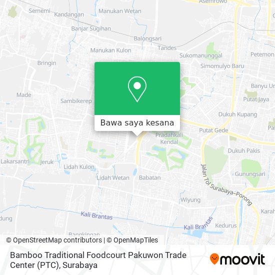 Peta Bamboo Traditional Foodcourt Pakuwon Trade Center (PTC)