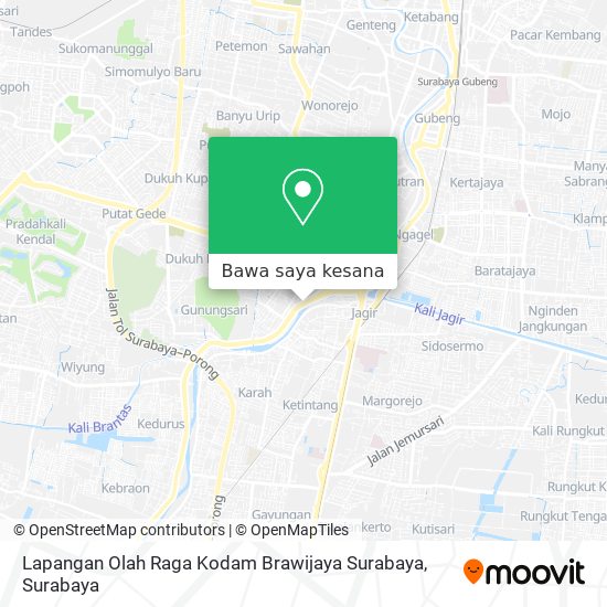 Peta Lapangan Olah Raga Kodam Brawijaya Surabaya